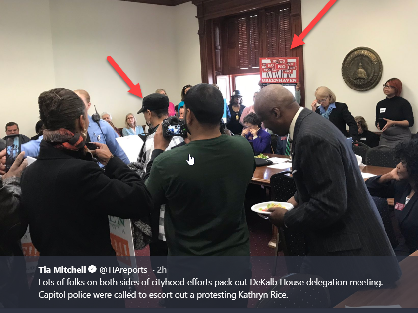 Greenhaven Kathryn Rice gets removed from Georgia State Capitol Police. If Kathryn doesn't know how to act in public how can she run a country.