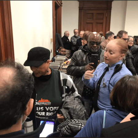 Greenhaven Kathryn Rice gets removed from Georgia State Capitol by Police. If Kathryn doesn't know how to act in public how can she run a country.