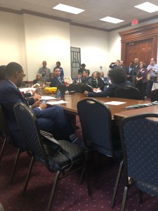 Georgia State Capitol DeKalb Delegation Meeting February 4, 2020. Neighbors Against Greenhaven and Concerned Citizens in Opposition to Greenhaven are in attendance.