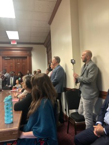 Georgia State Capitol DeKalb Delegation Meeting February 4, 2020. Neighbors Against Greenhaven and Concerned Citizens in Opposition to Greenhaven are in attendance.